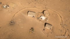 mauretanien-luftbild-haus-halbnomaden-sahara