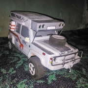 modellauto holz land rover campermobil