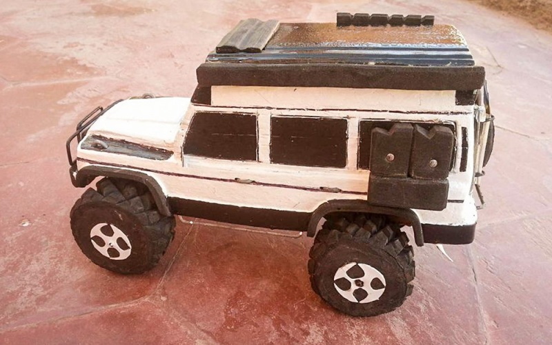 modellauto holz mercedes g campermobil