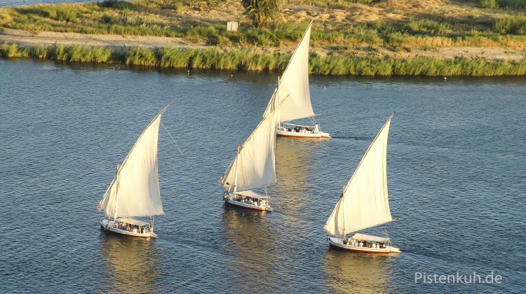 Feluken auf dem Nil