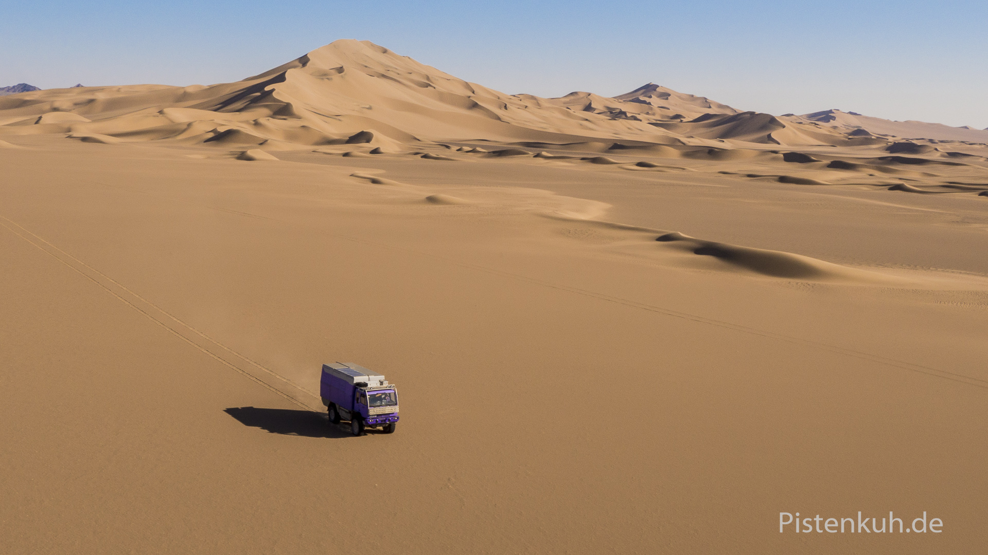 Sanddünen in der Wüste Lut