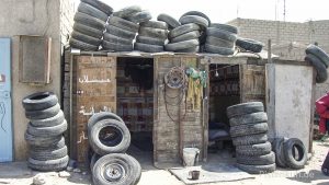Reifenhandel in Mauretanien