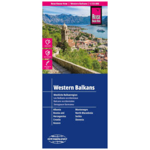 Reise Know-How Landkarte Westliche Balkanregion (1:725.000) : Albanien, Bosnien und Herzegowina, Kosovo, Kroatien, Mazedonien