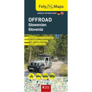 FolyMaps OFFROAD Slowenien 1:250 000: Spezialkarte mit 56 Offroad Pisten
