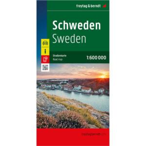 Schweden, Straßenkarte 1:600.000, freytag & berndt: