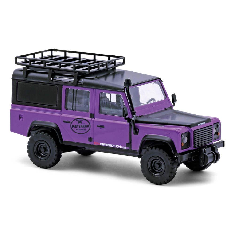 Land Rover Defender Modell 1:87 Pistenkuh-Design Busch-Modell